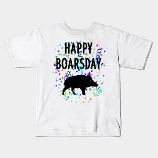 Happy boar day forest grandpa traditional costumes design Kids T-Shirt
